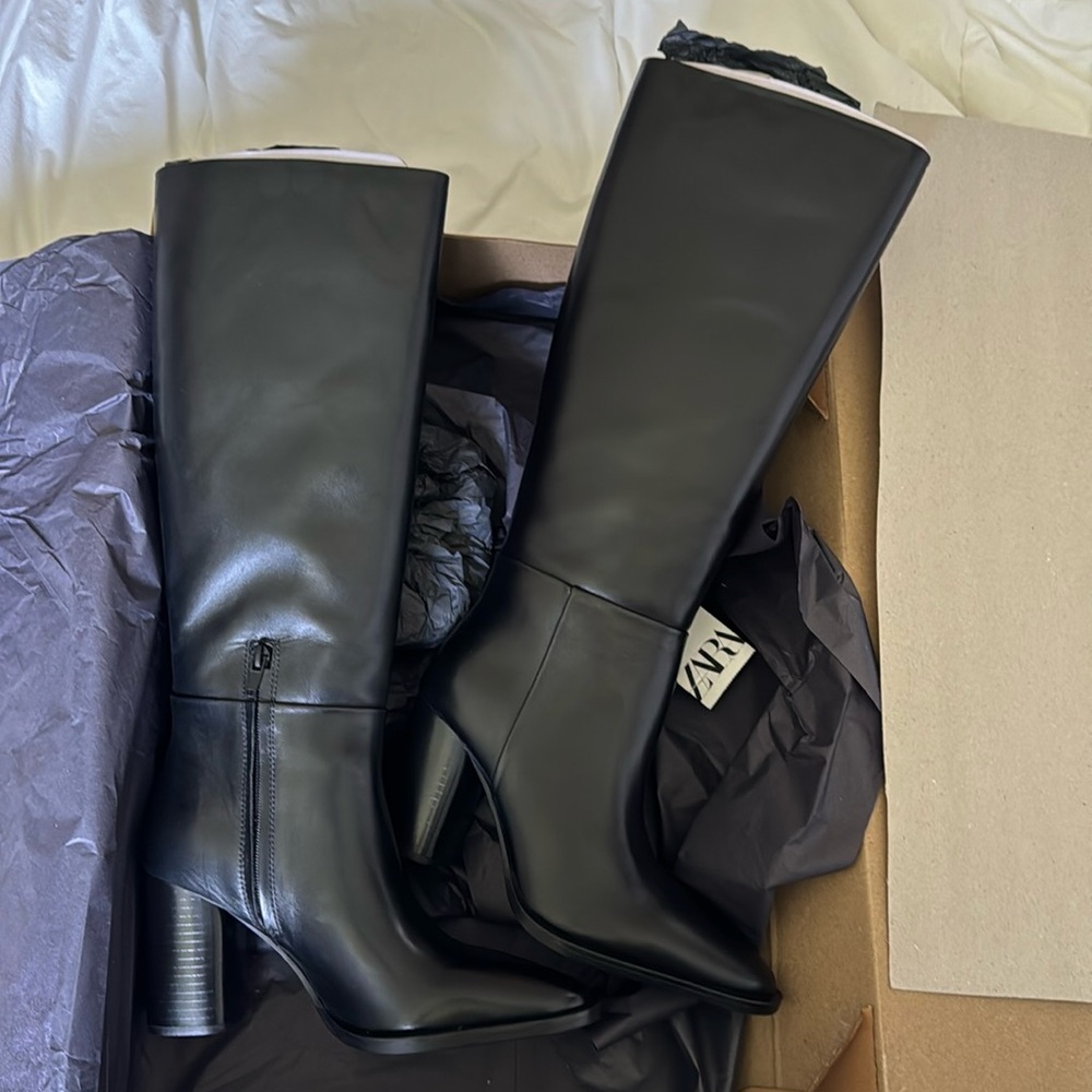 Zara black boots